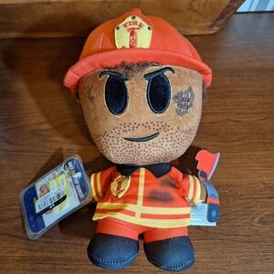 NWT Firefighter Plushie From Livetopia Roblox Devseries Exclusive Virtual Code